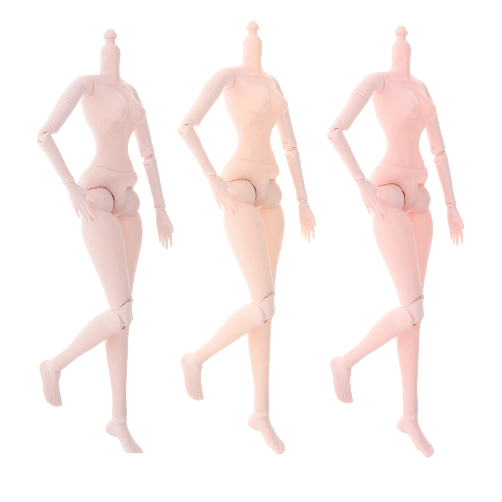 60cm 21 Joints Nude Body Part No Head For 1/3 BJD Doll Accessory