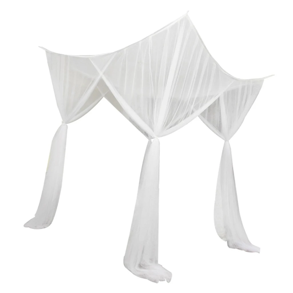 European Style 4 Corner Post Bed Canopy Drape Netting Mosquito Net Camping