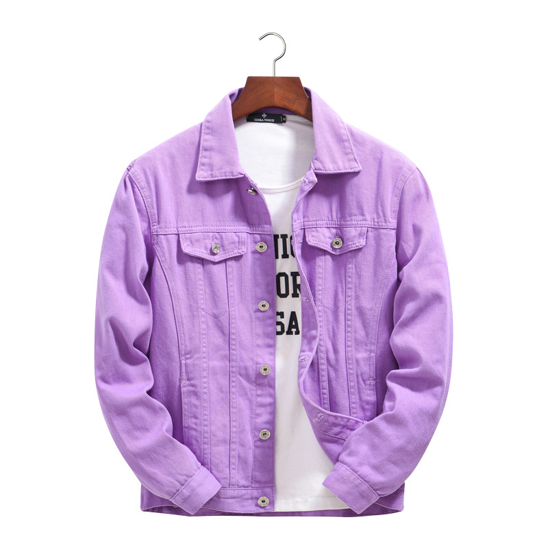 Spring Autumn Windbreaker Slim Denim 