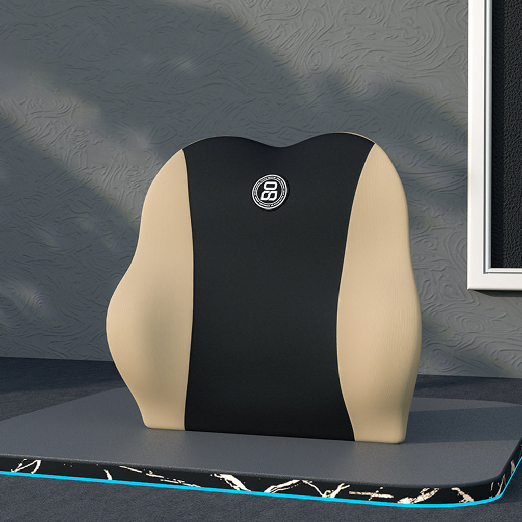 Automobile Lumbar Pillow Waist Rest Ergonomic Cushion Carseat Comfort Lumbar Support Fit for Truck Car Airplane Chair Couch