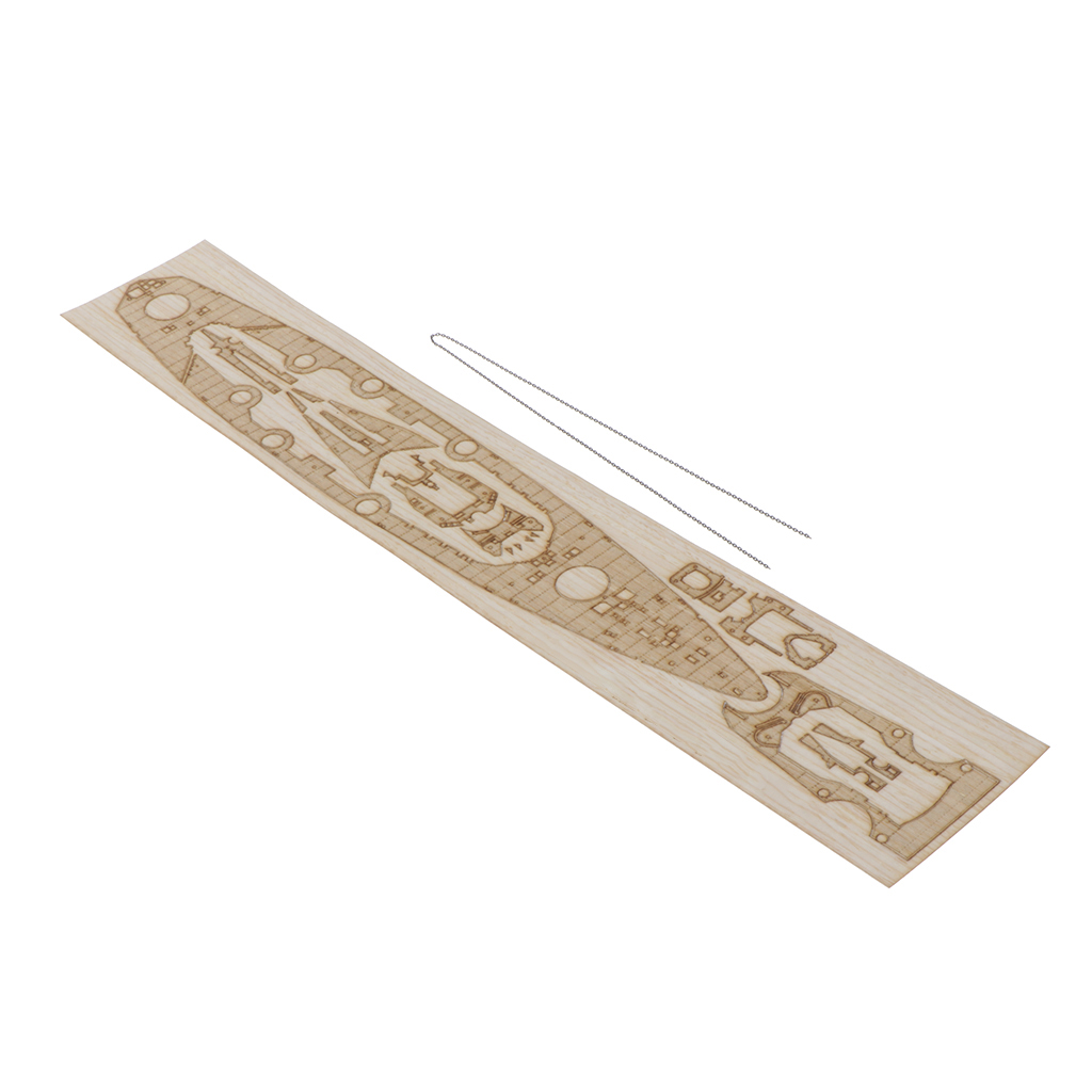 1/700 German Bismarck  Wood Deck w/ Metal Chain Upgrade Accs