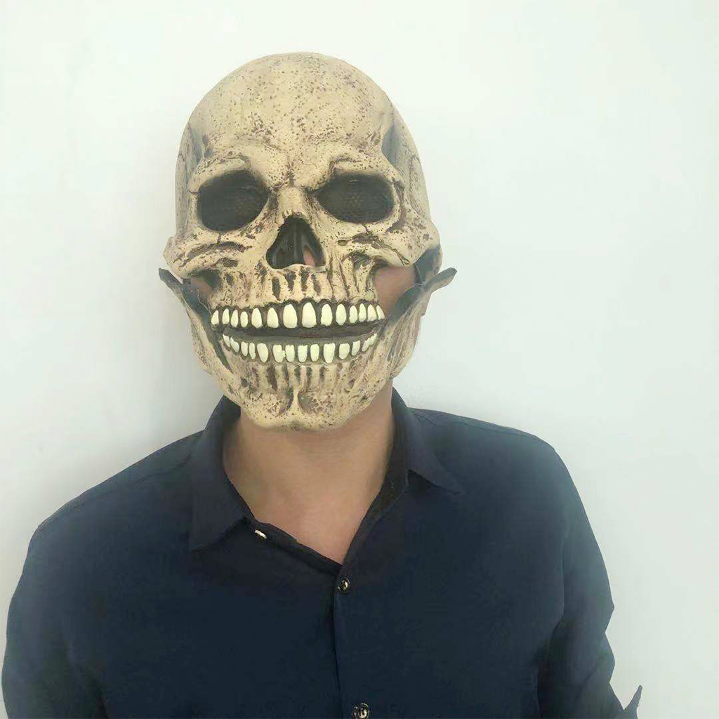 Bone Skull Mask Entire Head Realistic Look Adult Latex Masks