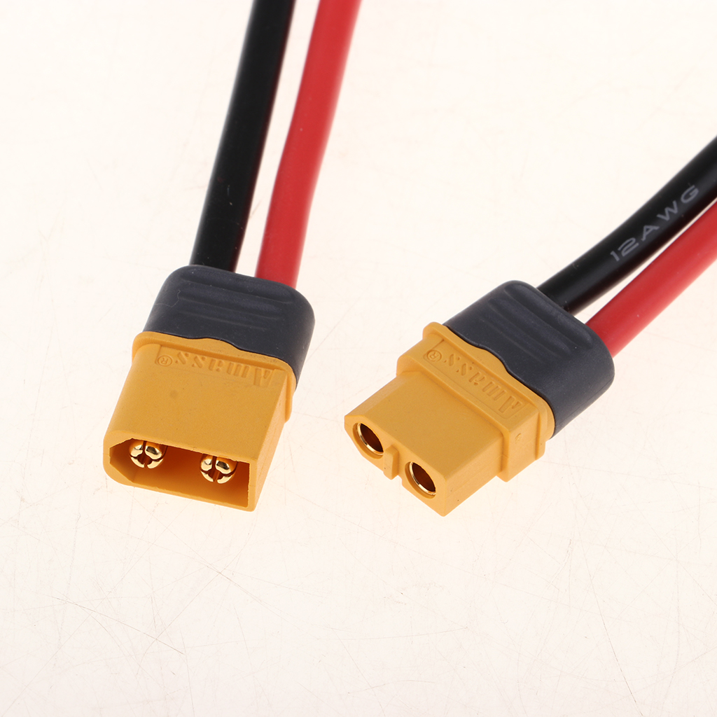 Lipo Battery Convert Line Adapter XT60 Male Female Socket Cable Line 40cm 2x