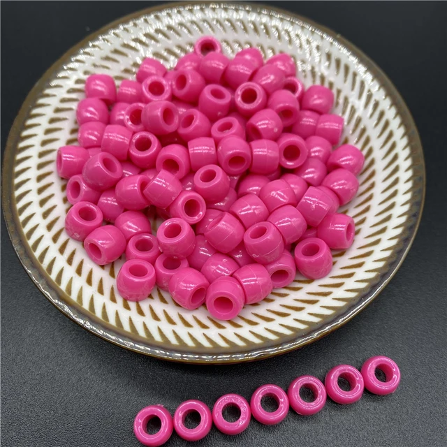 300pcs DIY Handcraft Jewelry Weave Accessory 5MM Small Acrylic Beads  Plastic Round Shape 20 Colors Measly Bracelet Department