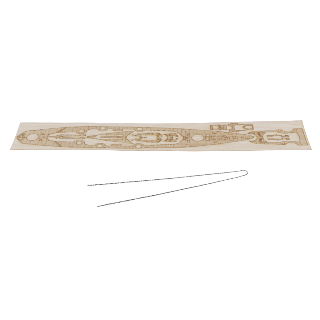 1/700 German Bismarck  Wood Deck w/ Metal Chain Upgrade Accs