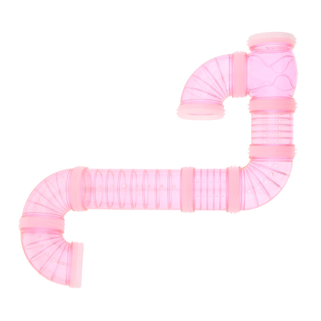 2x DIY External Connected Tunnel Tube Hamster Fun Tube Toys for Small Pet