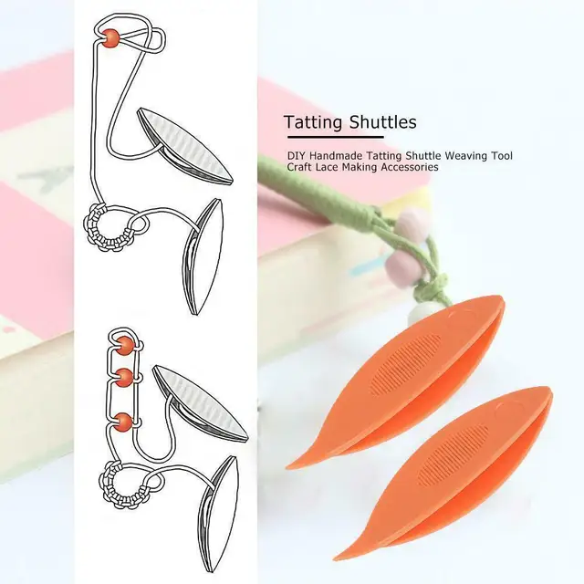 Metal Tatting Shuttle Weaving Tool, Bobbin Knitting Weaving Tool for Lace  Making Handmade Craft