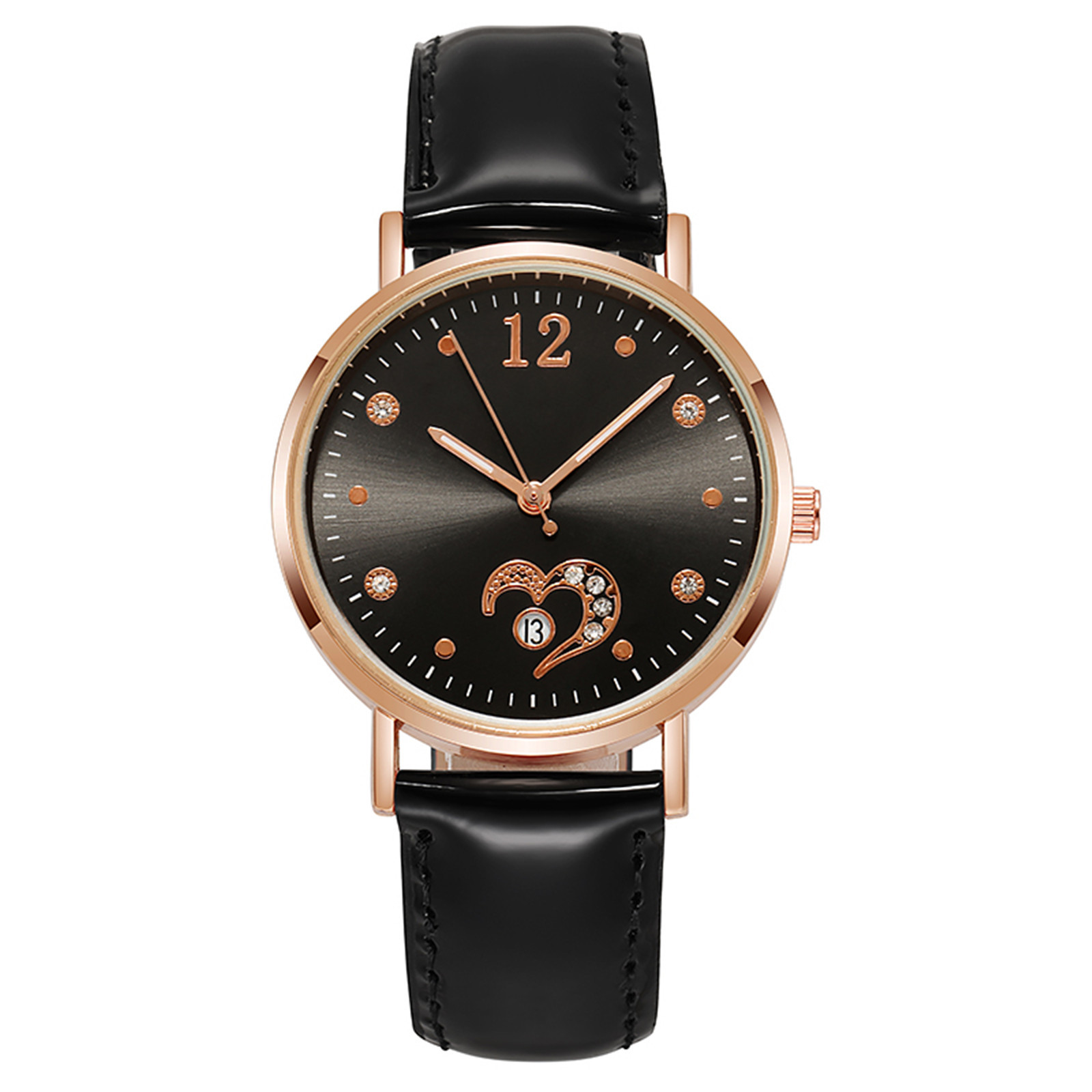 Heart shape Dial Diamond Ladies Watches 