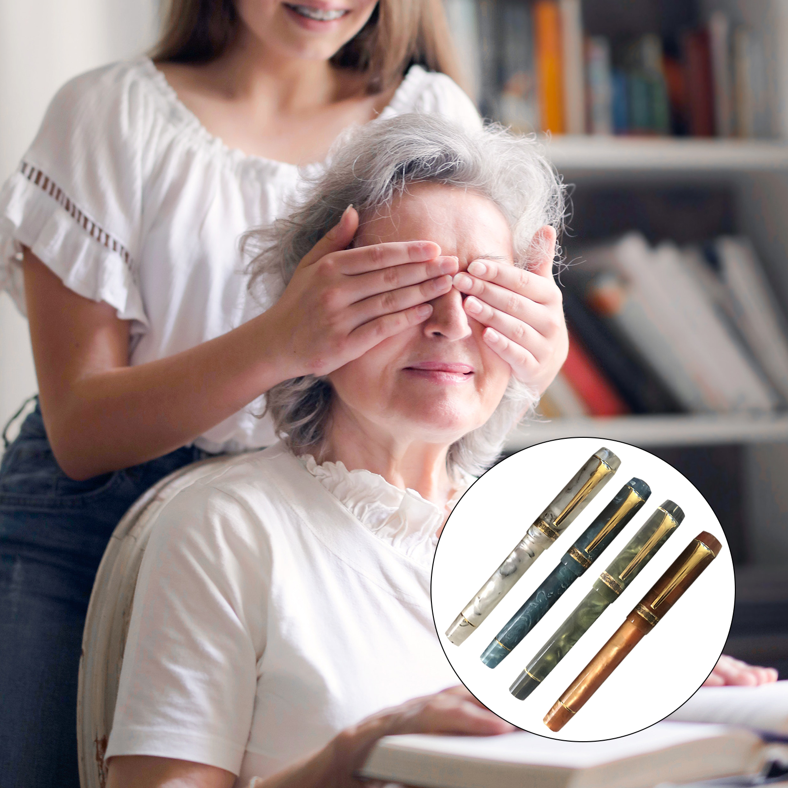 Vintage Fountain Pen Writing Ink Pen for Boss Executive Business Supplies