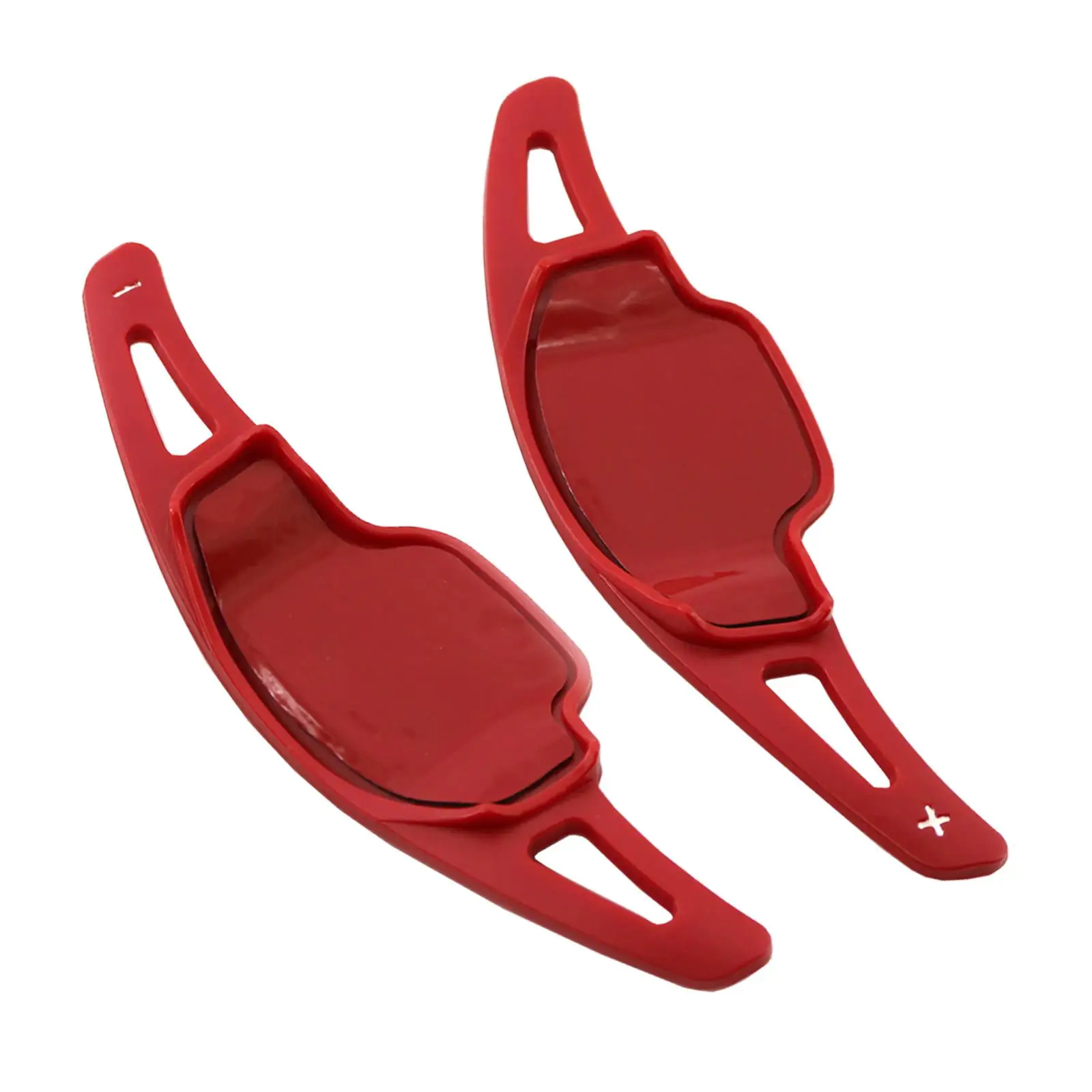 2x Automotive Steering Paddle Shifter Extension Cover Larger Red Plastic Paddle Blade Fit for Chevy Camaro 2012-2015