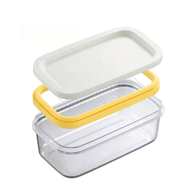Beurrier avec couvercle, boîte de conservation du beurre avec coupeur  tranchant, boîte de beurre pour le rangement au réfrigérateur à domicile -  AliExpress