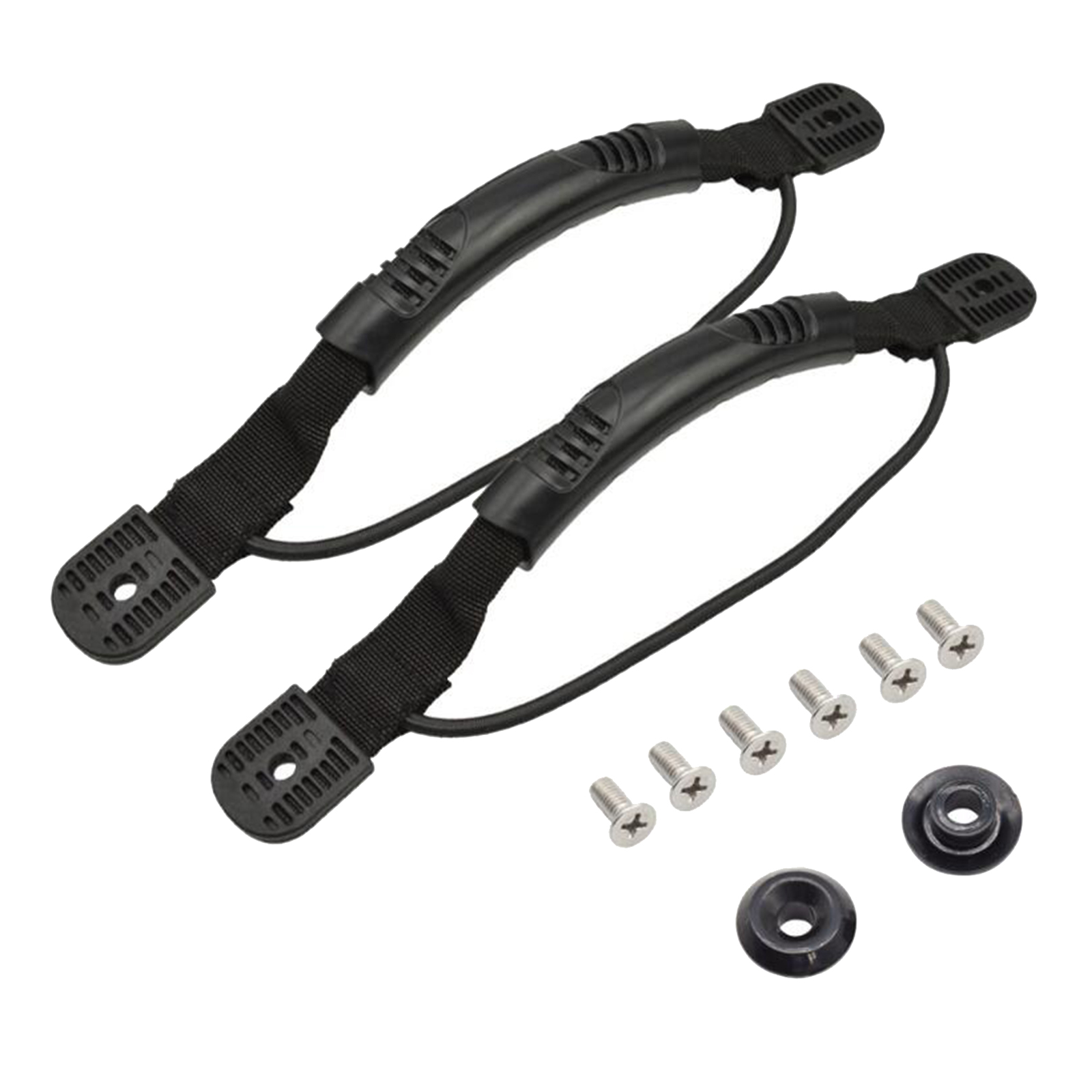 2x Plastic Side Mount Replacement Marine Boat Carry Handle Hand Rail Hardware Yacht Raft with Installing Screws