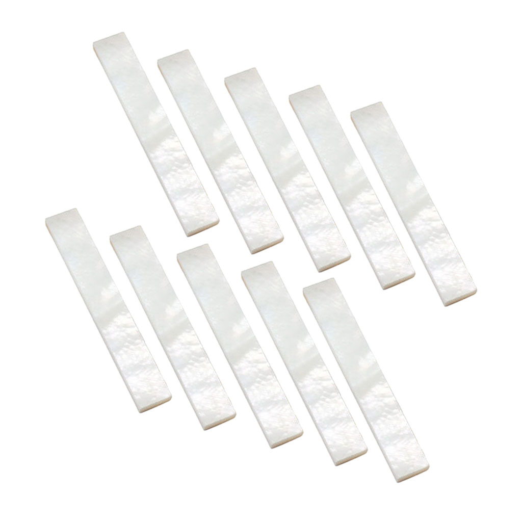 Pack Of 10 Decorate Inlay Material White Mother Of Pearl Shell Blanks 2mm