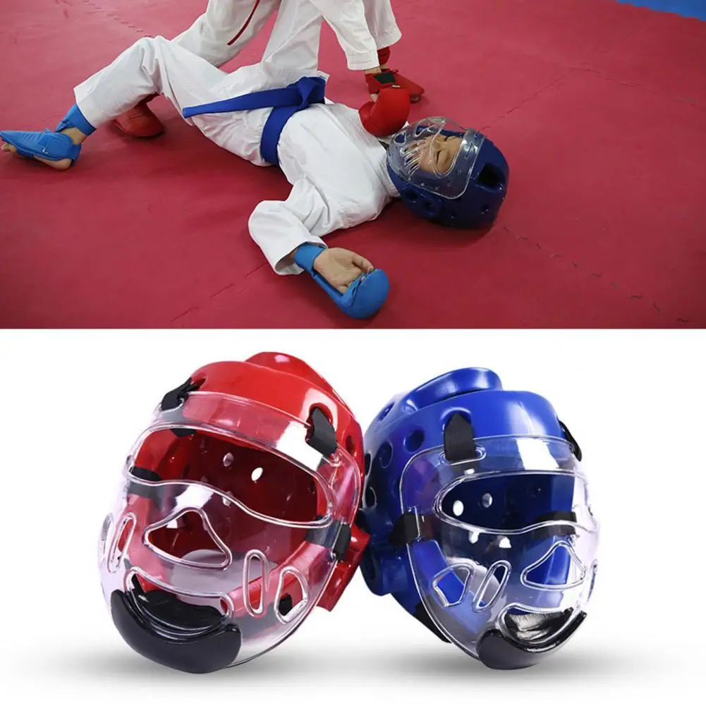 Taekwondo Head Gear Protector Sport TKD Martial Arts Blue Combat Sparring Gear 