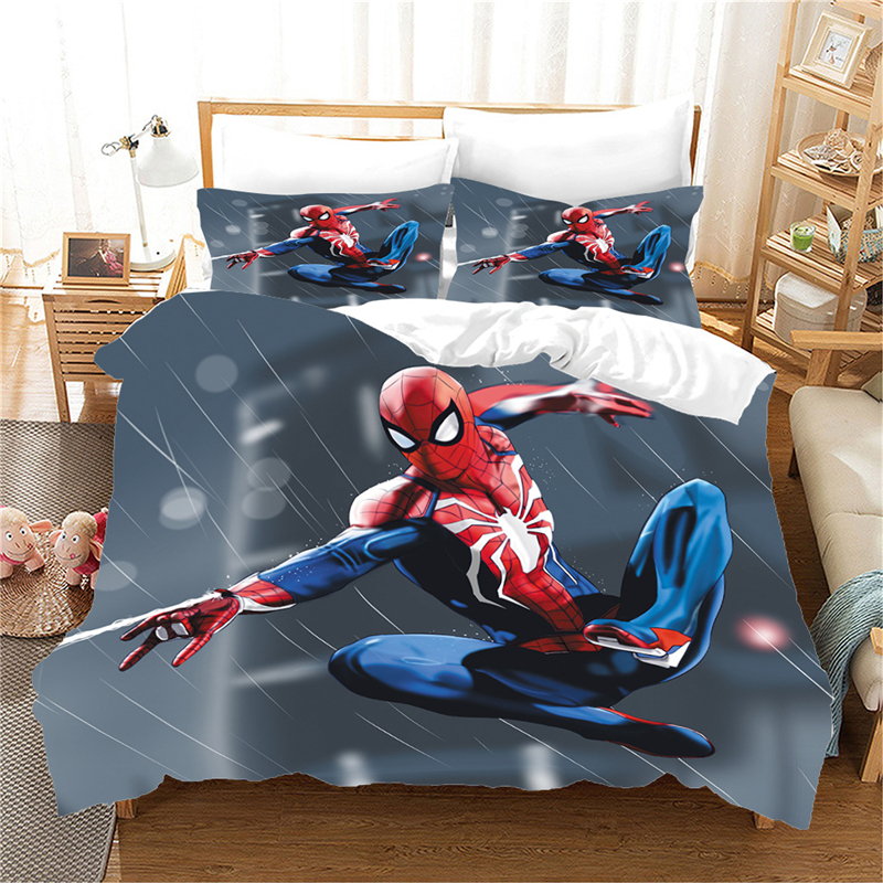 spiderman queen bed set