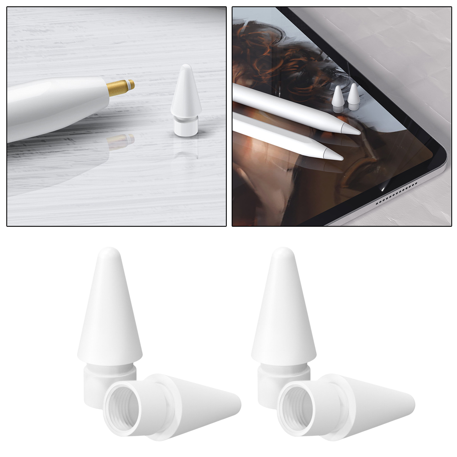 Tips Compatible with  Pencil, for iPencil Nibs Replacement for iPad Pen 1st Gen & 2nd Generation High Sensitivity 4 Pack