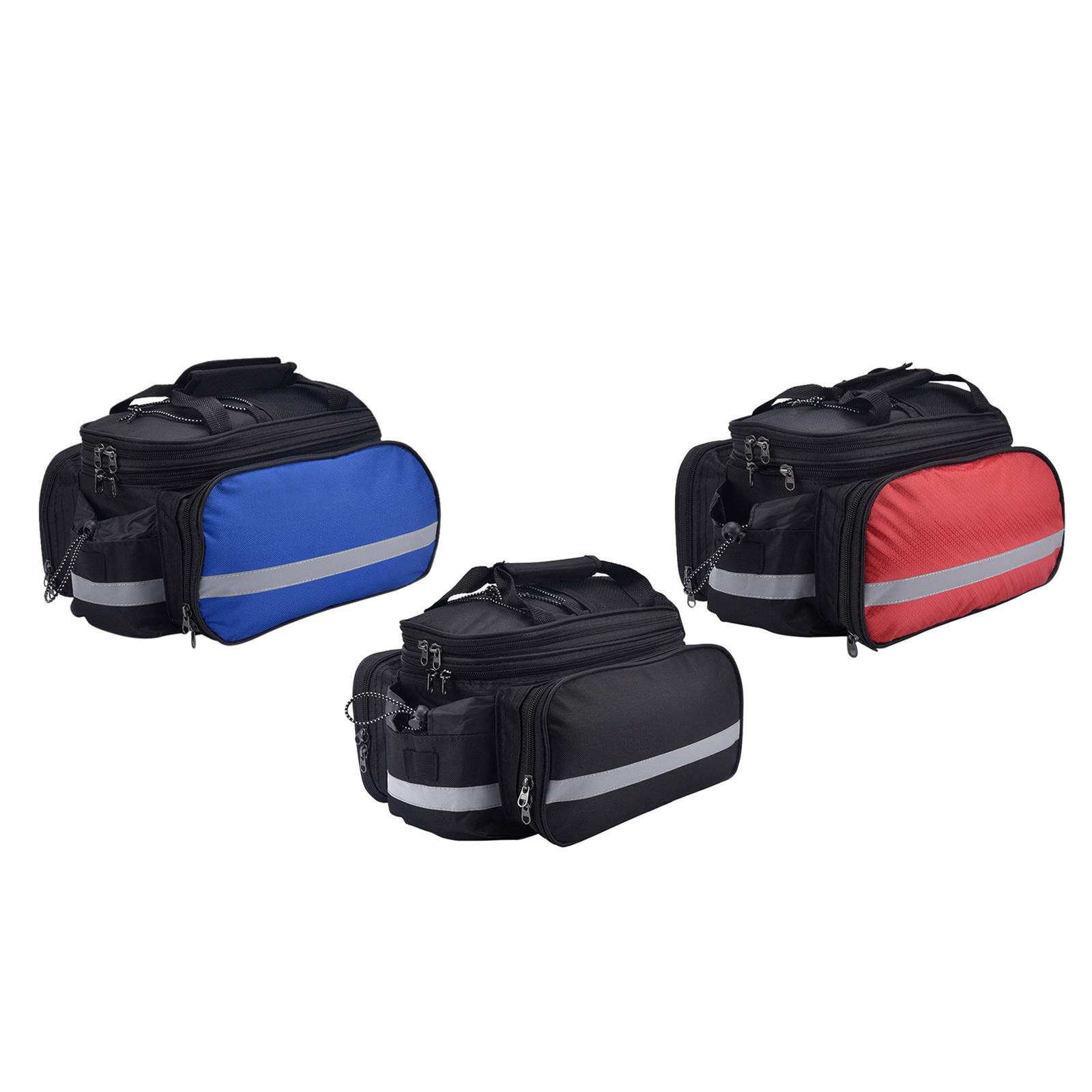 Waterproof Bicycle Saddle Bag Reflective 27L Large Capacity Tail Rear Trunk Bag Road Mountain Carrier Bike Bag for Cycling