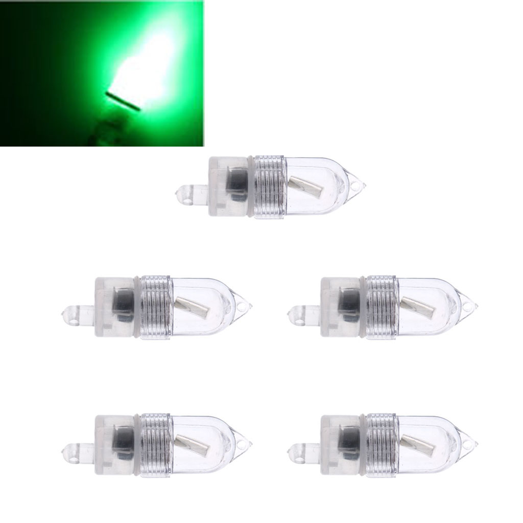 5pcs Mini Strike Alert LED Light Fishing Rod Bite Alarm Rod Tip Clip on Light Night Fishing Accessories Rod Tackles Pesca