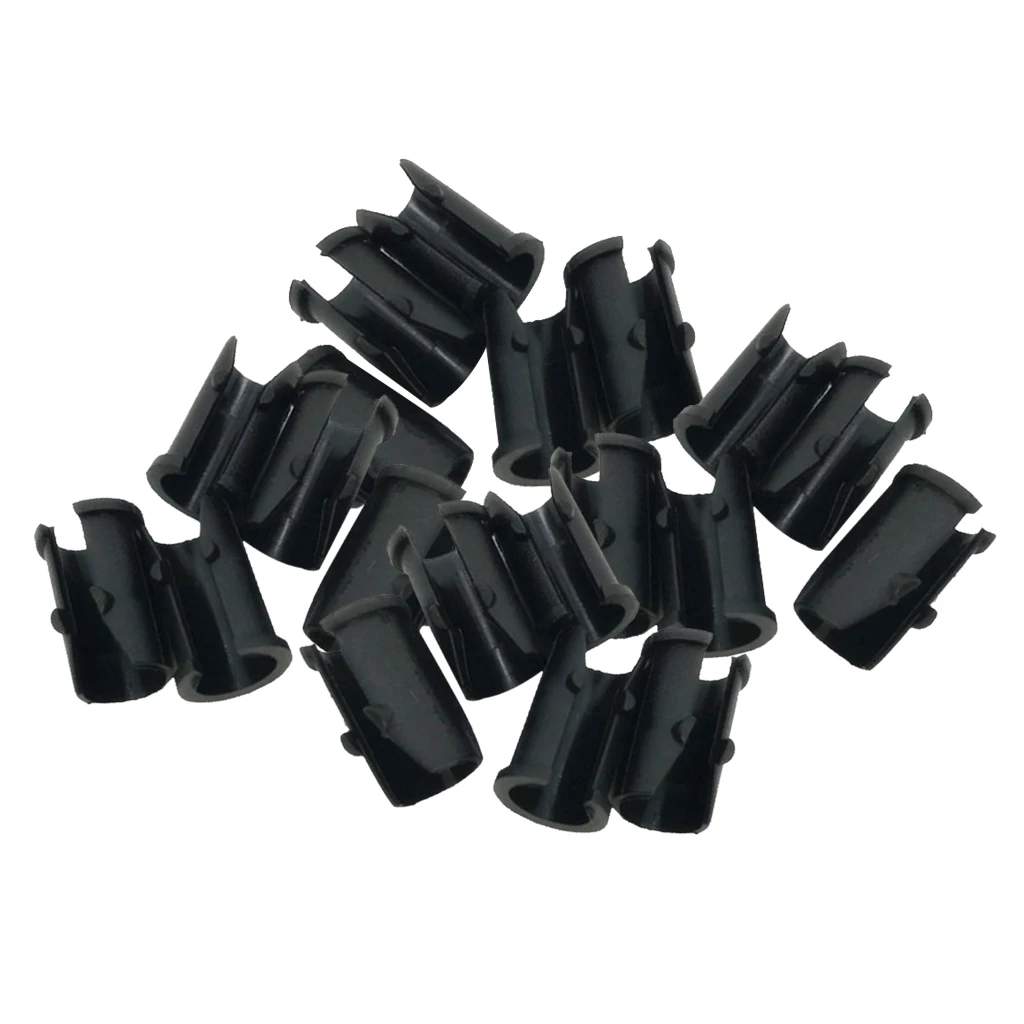 20pcs Bike U Type Buckle Sleeves Bike Cable Clip Frame Button Shim Adapter