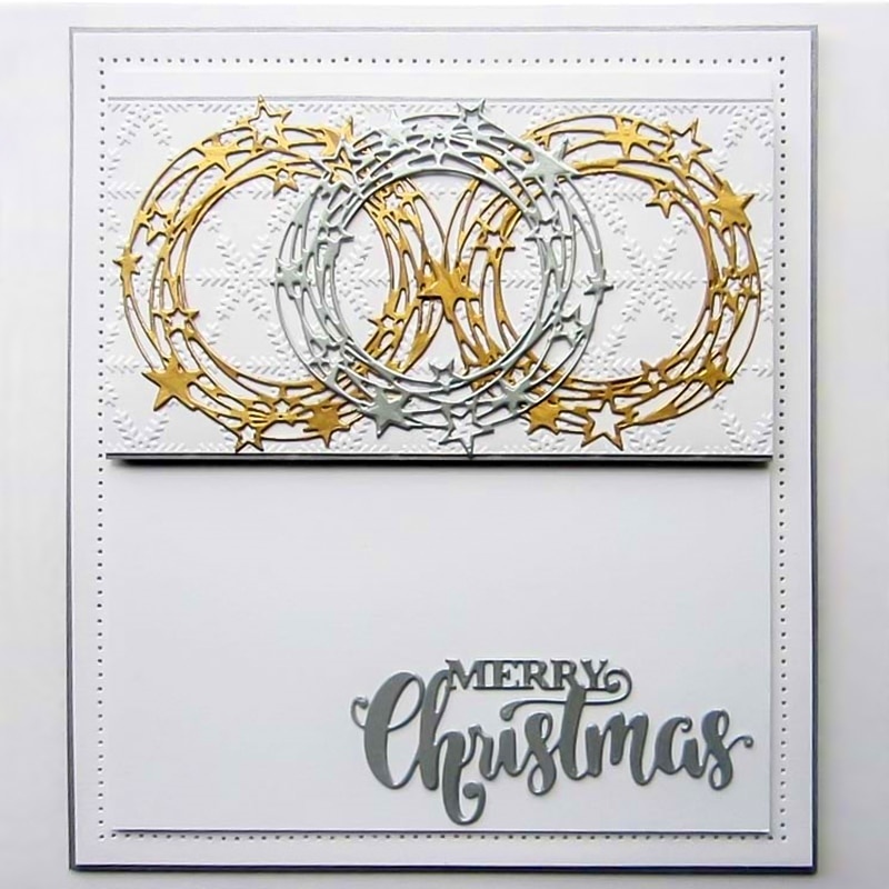 MERRY Christmas Dies Cut Word Metal Cutting Stamps Craft Scrapbooking