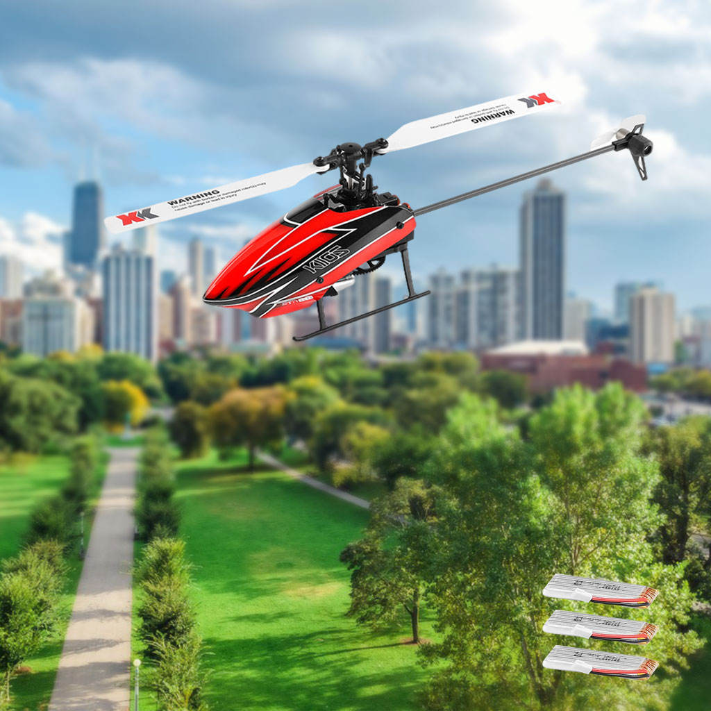 RC Flybarless Helicopter Airplane Outdoor Ready to Fly 3D/6G for Wltoys XK K110S Kids Adults Christmas Present