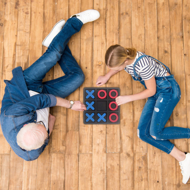 Tic Tac Toe Board Game 5.91 x 5.91 Tic Tac Toe Table Game Resin