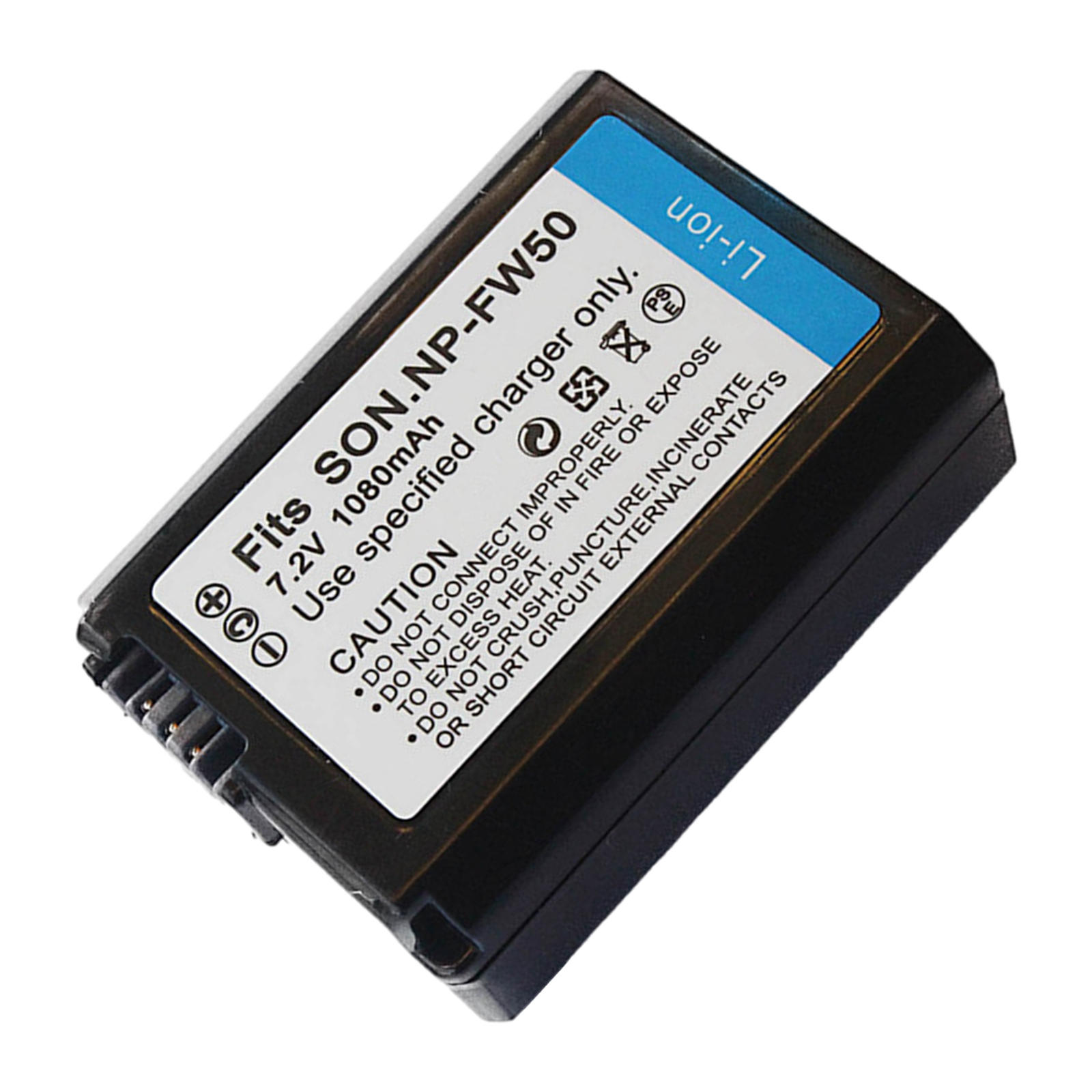 Rechargeable Lithium Slr Camera Battery Accessories 1080mAh NP-FW50 Compatible for Sony NEX-3 A55 NEX5 NEX-5C A5000/A6000