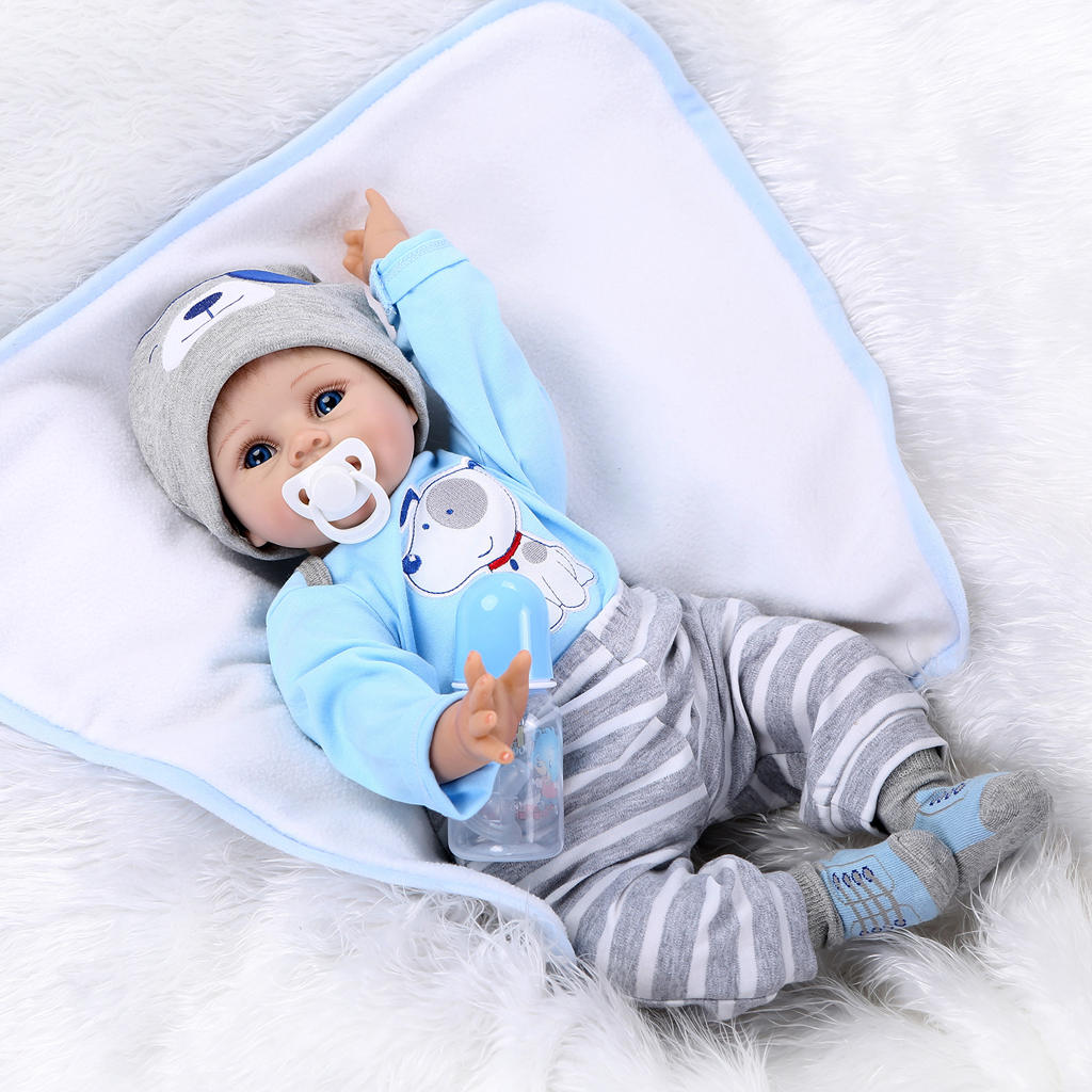 55m Soft Silicone Handcraft Newborn Baby Dolls Realistic Looking Reborn Doll Baby Toddler Kids Gift