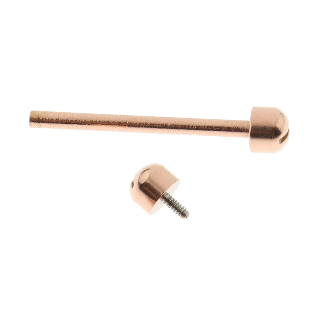 1 Piece Watch Screw Tube Screw Connecting Rose Gold w/Beautiful Design 18mm/20mm/22mm Inner Diameter