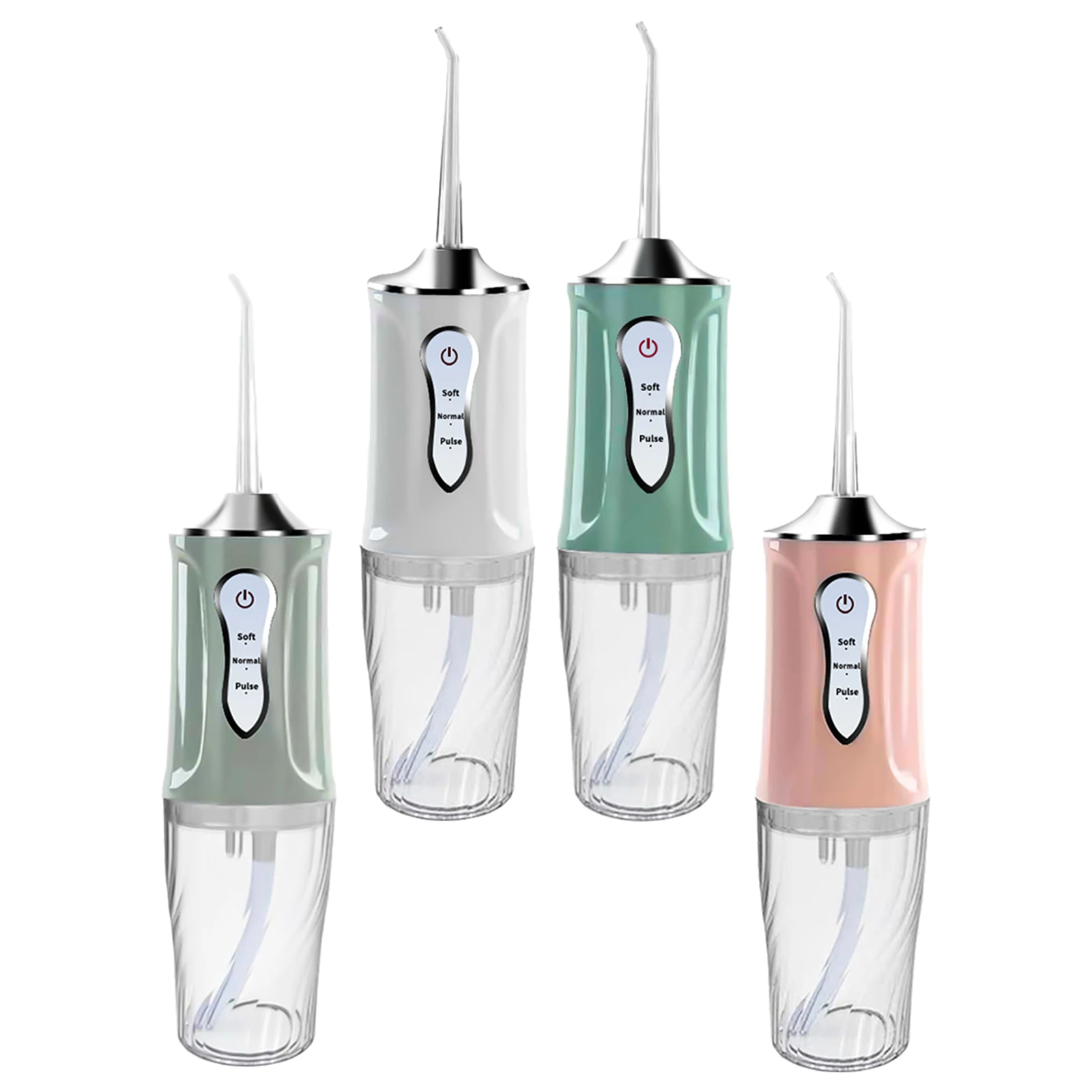 Oral Irrigator USB 3 Modes Cleanable Battery Operated Jet Cordless Advanced Portable Powerful Cleaner Nozzles for Braces