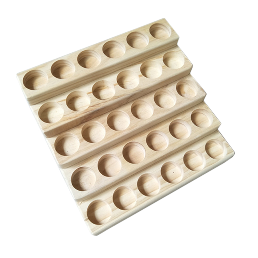 5 Tier Wooden Essential Oils Storage, Organizer Display Stands Rack Holder for