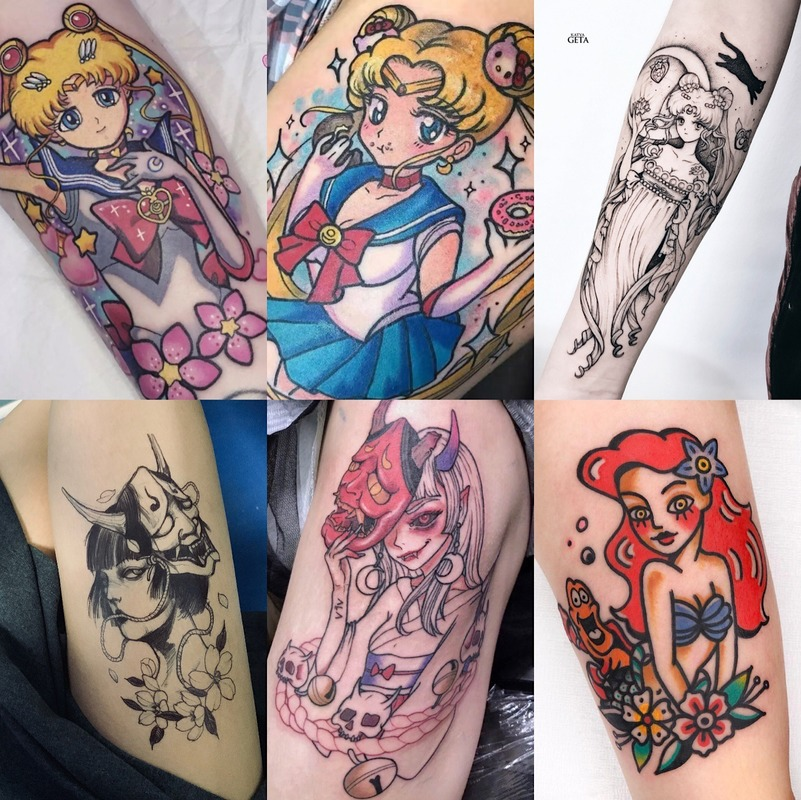 Best of Japanese Cartoon Tattoo Stickers Female Anime Waterproof Cute Sexy Fashion Art Fake Tattoos Lasting Flower Arm Temporary Tattoos Reviews & Tips