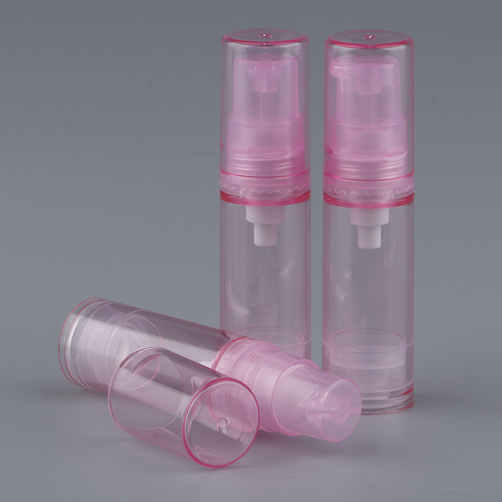 3pcs Empty Jars PET Airless Pump Bottles Refillable Serum Cosmatics Containers,Durable,Lightweight,Leak Proof & Shockproof