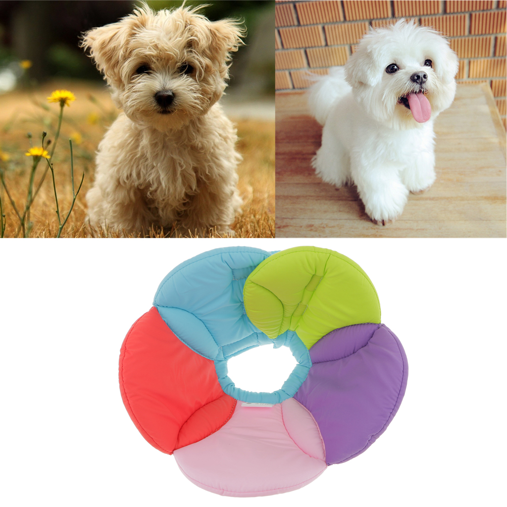 Floral Decor Dog Cat Elizabethan Collar Cone Collar Cute Bib E-collar