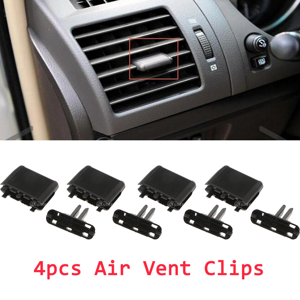 4-Pack A/C Air   Clips,   Control Tab Replacement for Toyota Prado - Easy Clip on - No Screws or Tools Required