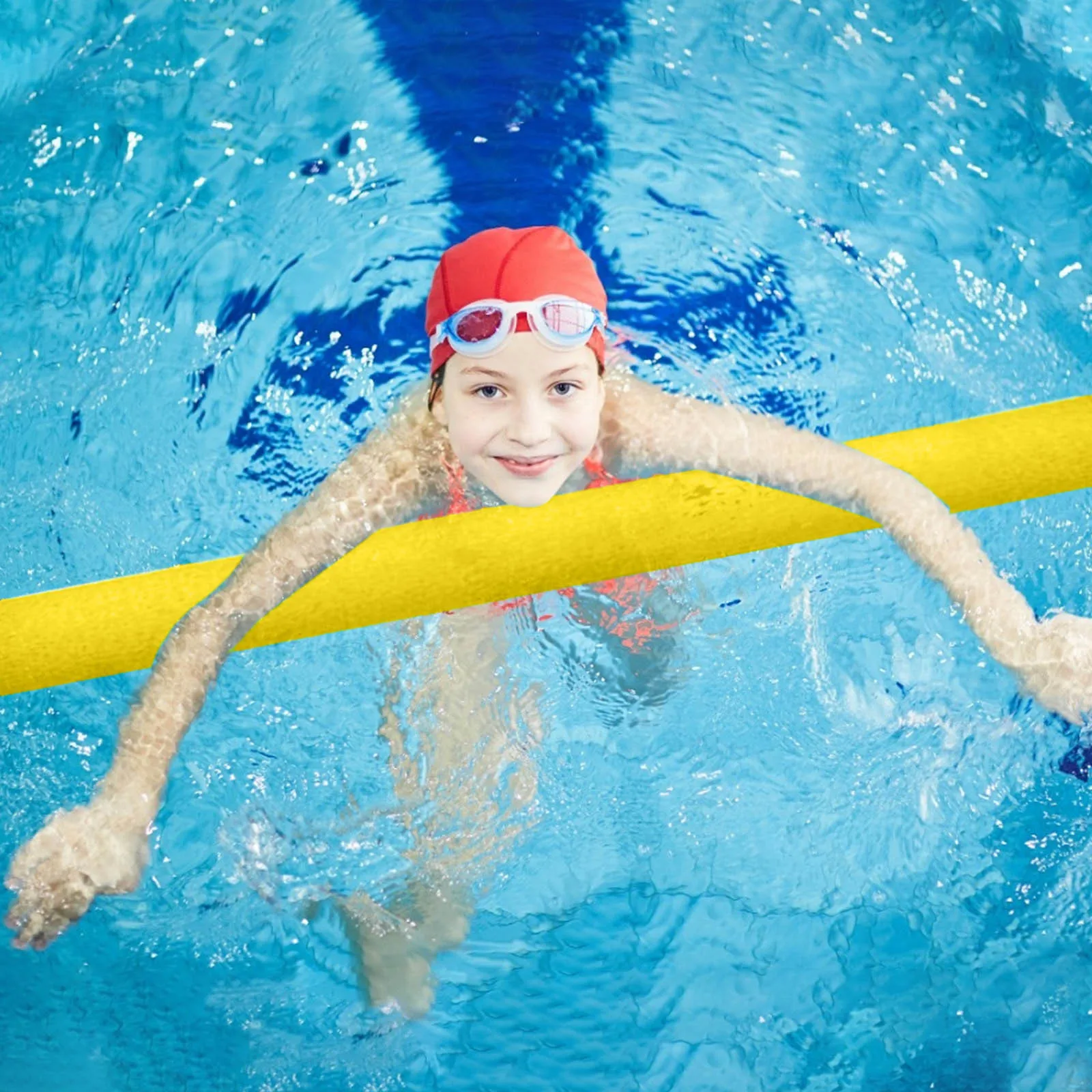 FJ Swimming Pool Floating Foam Water Noodle Kids Adult Swim Aid Beach Toy Eyefu 