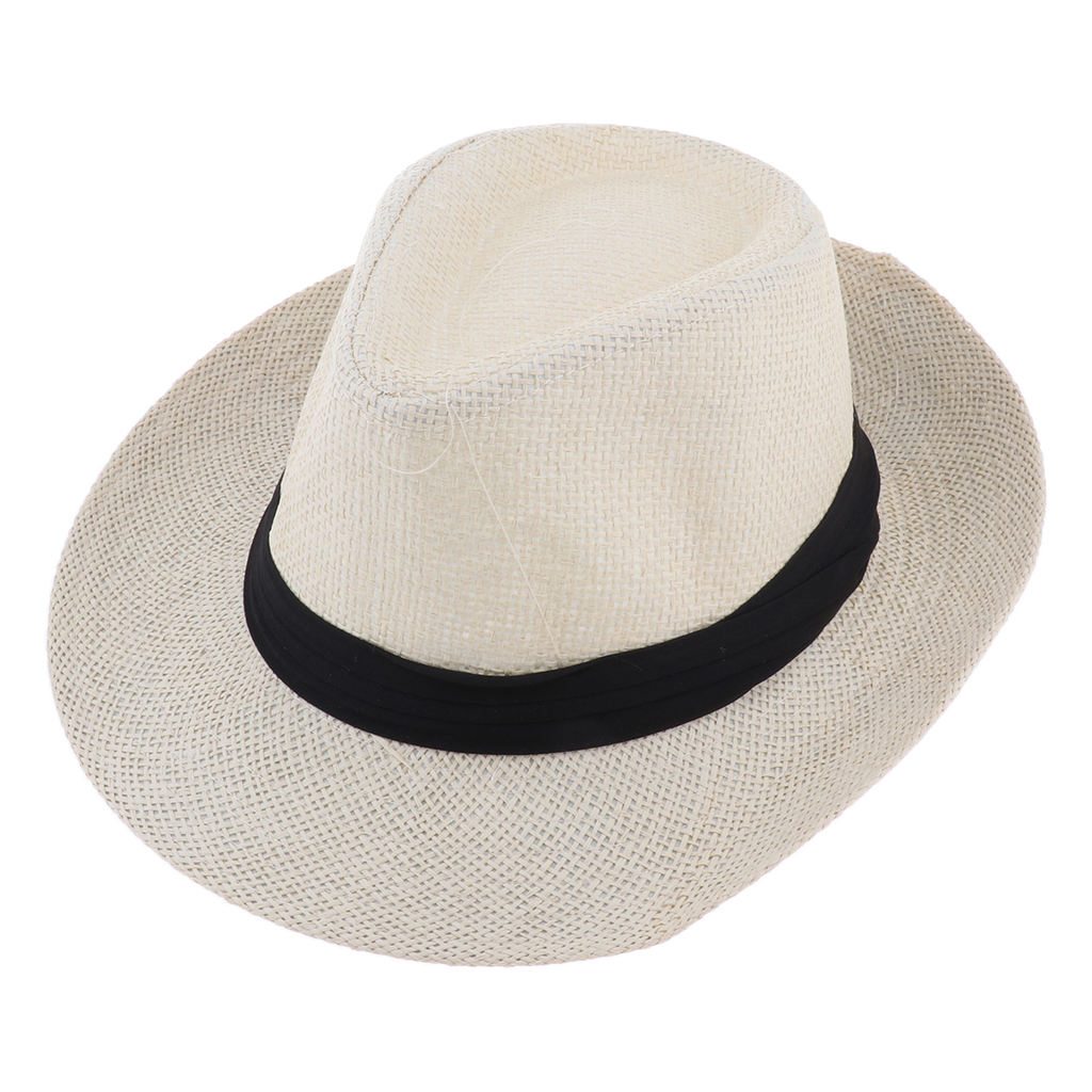 Straw Beach Sun Hat Classic Panama Hat Summer Cool Sun Protection Soft Hat