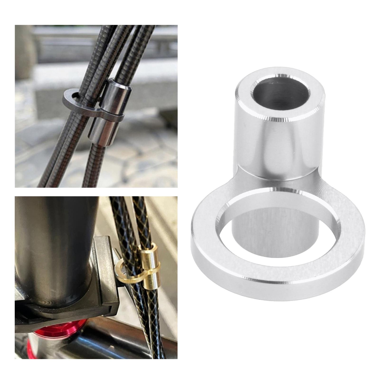 Durable Bike Brake Cable Buckle Guide Bicycle Tube Bike Frame Clamp Rose Red Bicycle Brake Cable Wire Clamps Oil Tube Parts