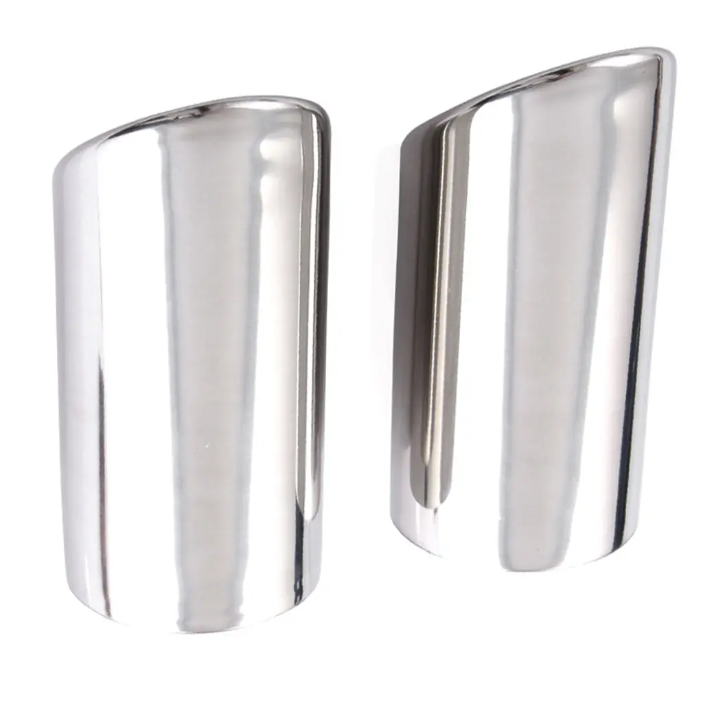 2 Pieces Exhaust Muffler Tail Pipe Tip for VW Jetta 6 MK6 Golf MK7 - Stainless Steel