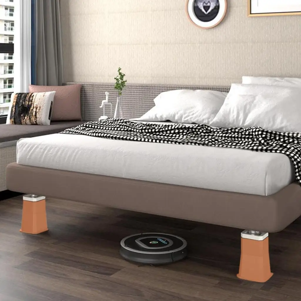 Furniture Risers Furniture Lifter Anti Slip Wear-Resistant Floor Protector Pads Chair Leg Lifts Bed Riser for Table Bed Desk
