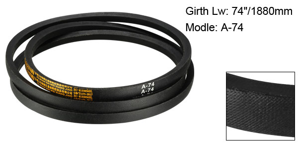 Uxcell A72-A85 Drive V-Belt Girth 72 Inch-85 Inch Industrial Power Rubber Transmission Belt