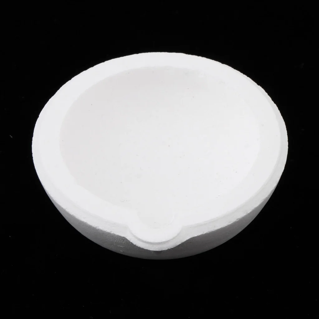 100g Quartz Silica Melting Crucible Dish for Gold Silver Aluminium Metal Jewelry