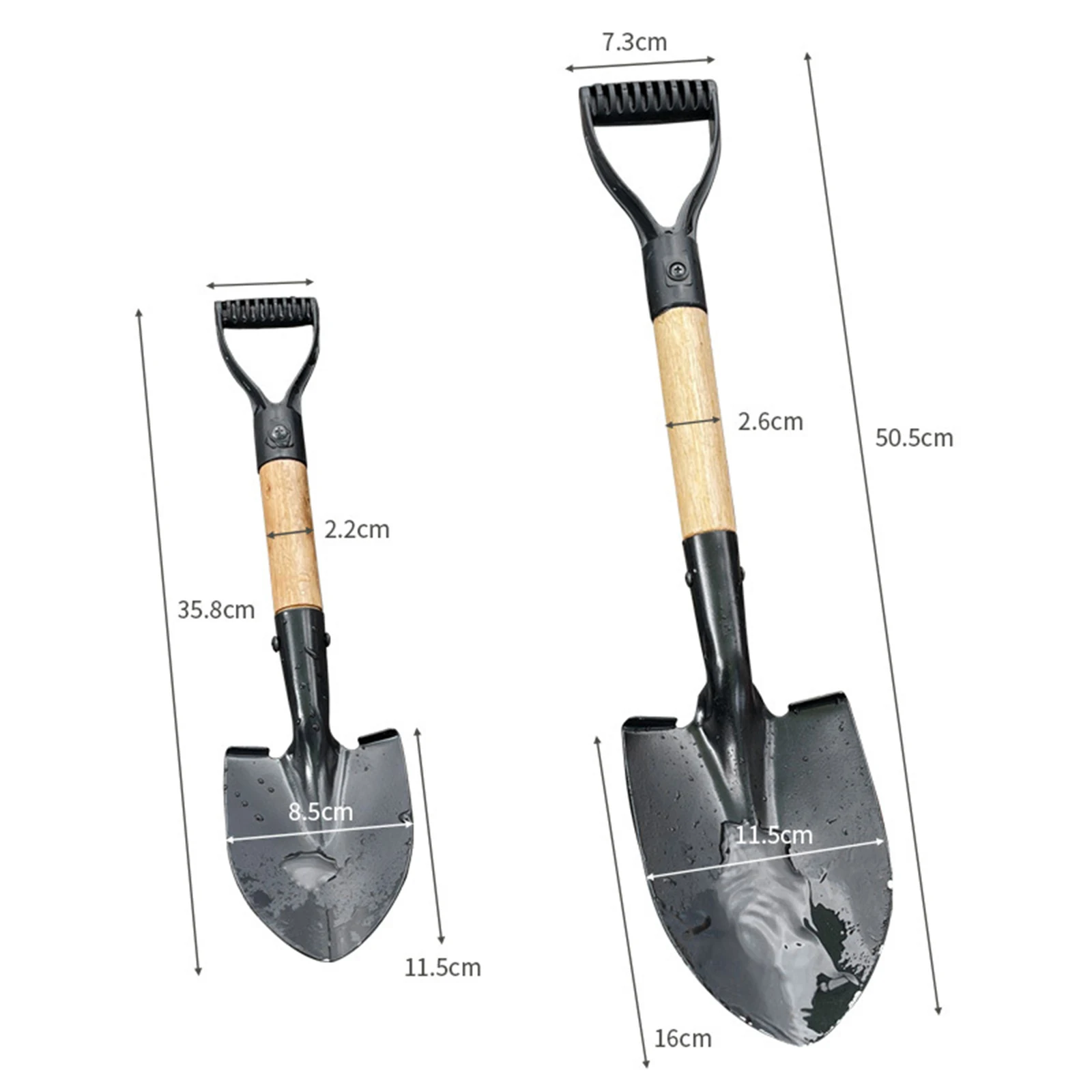 Mini Spade Shovel Outdoor Digging Engineer Spade Shovel Camping Shovels for Treasure Hunting Adults Kids Teens