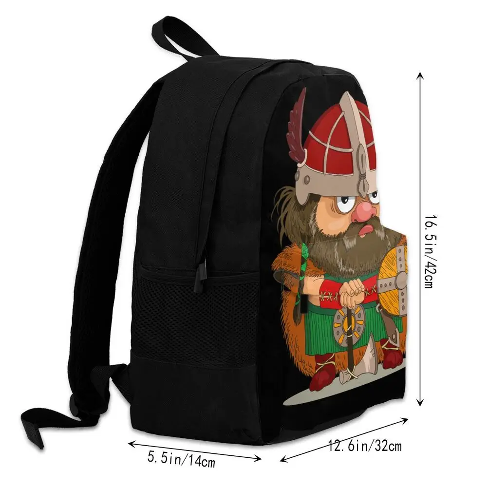 Viking Cartoon Designs School Backpacks