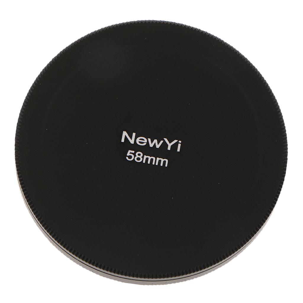 58mm UV CPL Lens Filter Protection Case Cover Box Storage Cap Metal Black