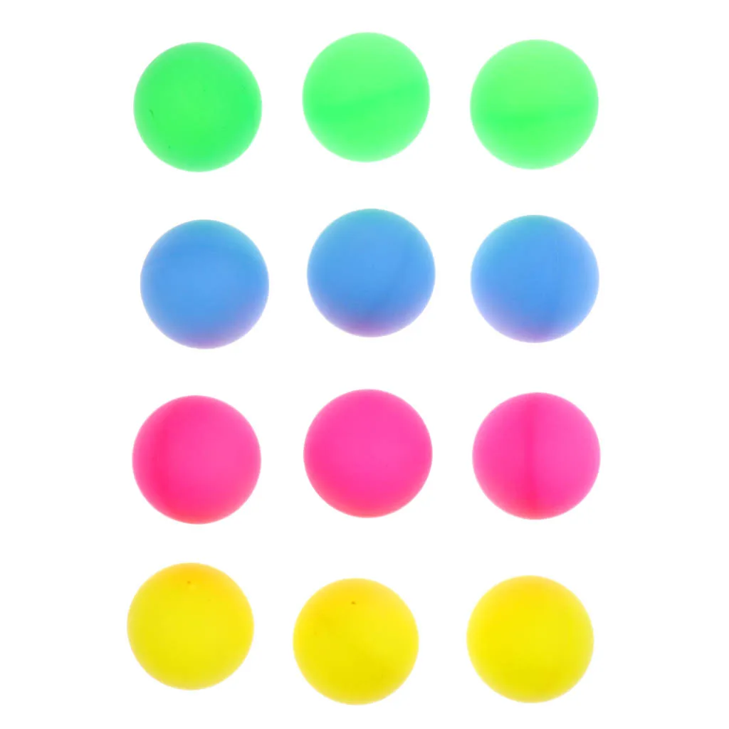 Set Of 12 Colorful Beer  Pong Balls Decoration Balls For Practice Balls