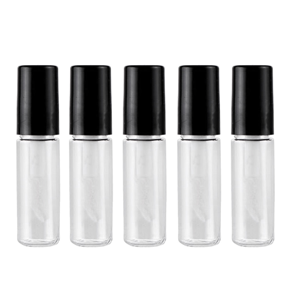 5PCS 2mL Empty Clear Lip Gloss Containers, Tubes Simple and Generous, can Hold a
