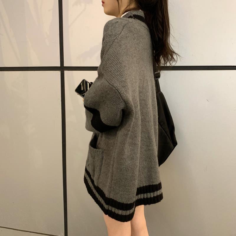 feminino estilo coreano harajuku oversize jumper preppy moda feminina topos inverno