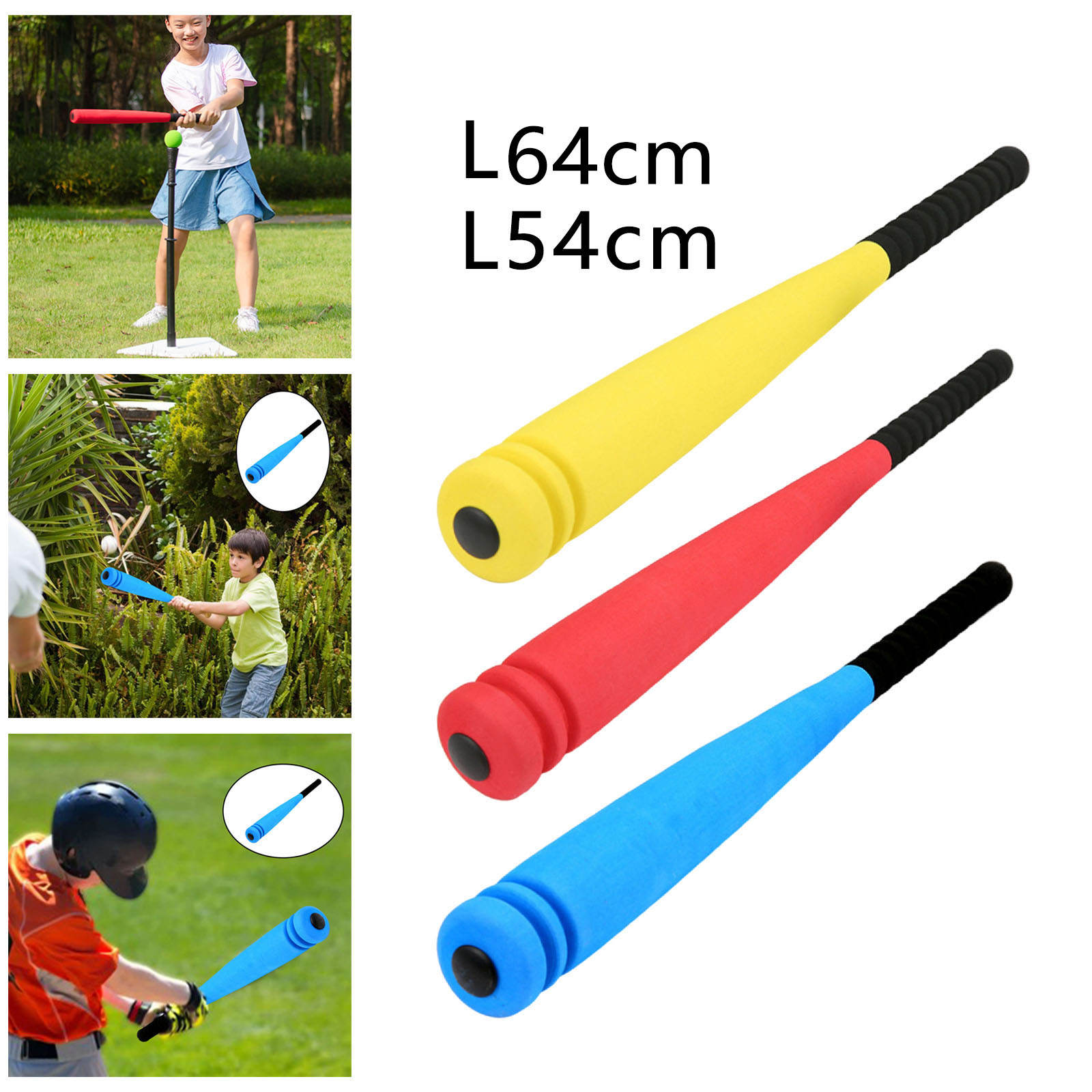 Mini Sponge Baseball Bat Toy Game Playset Children's Fun Educational Safety Sporting Goods