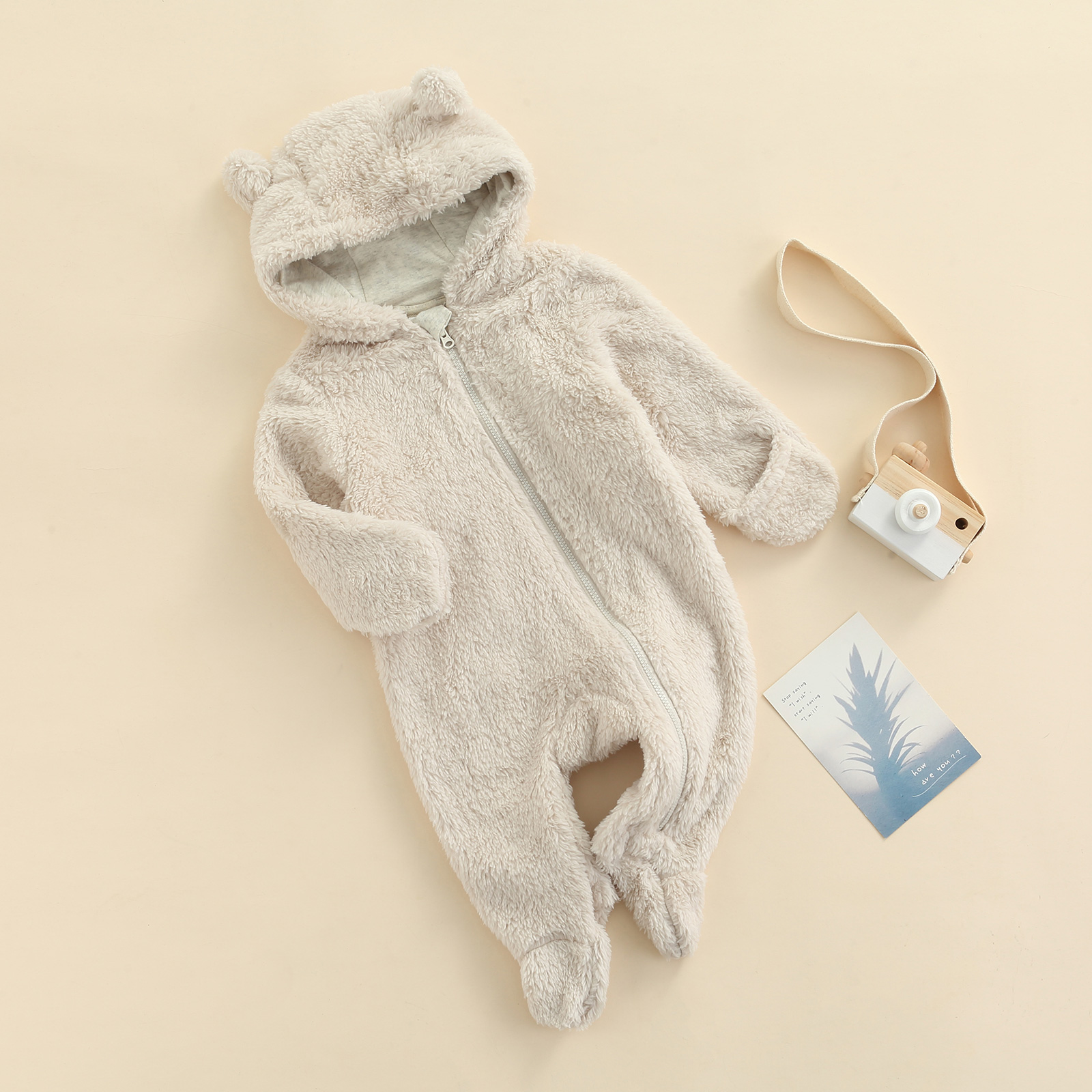 zara hooded plush jumpsuit